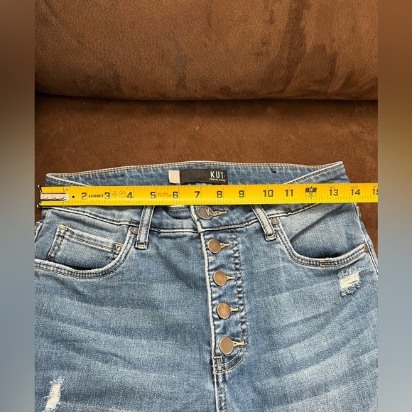 Kut Women's Blue Distressed Jeans - Picture 6 of 10